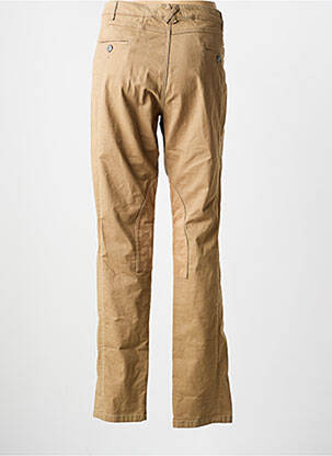 Pantalon chino elasticitate mărime normală maro BRUNO SAINT HILAIRE femeie