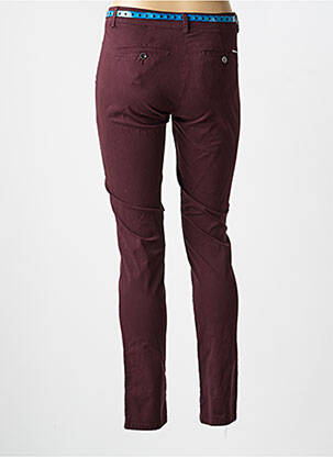 Pantalon chino țesătură poplin mărime normală roșu VOODOO femeie
