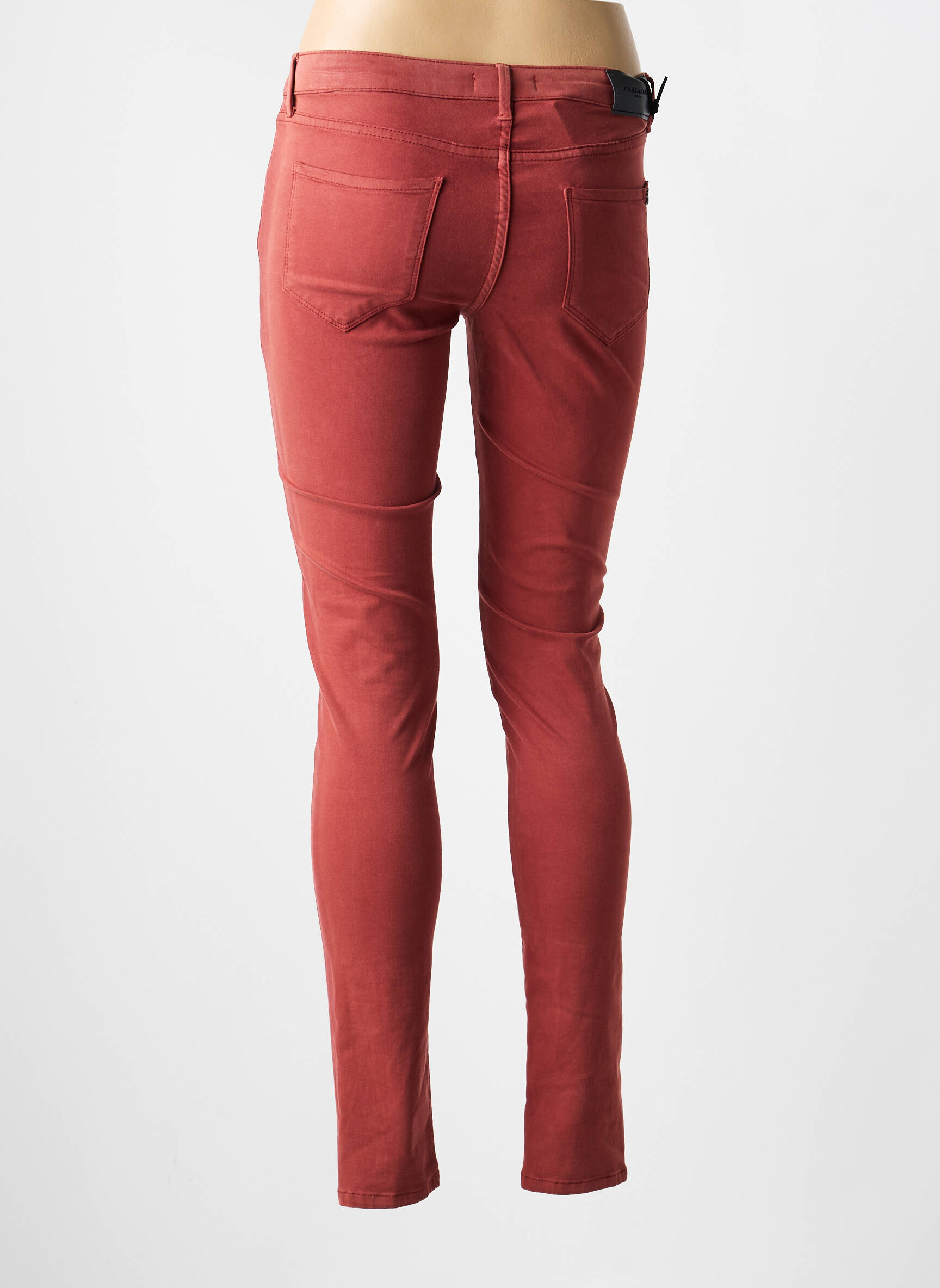 Blugi skinny elasticitate talie joasă roz CARLA KOPS femeie