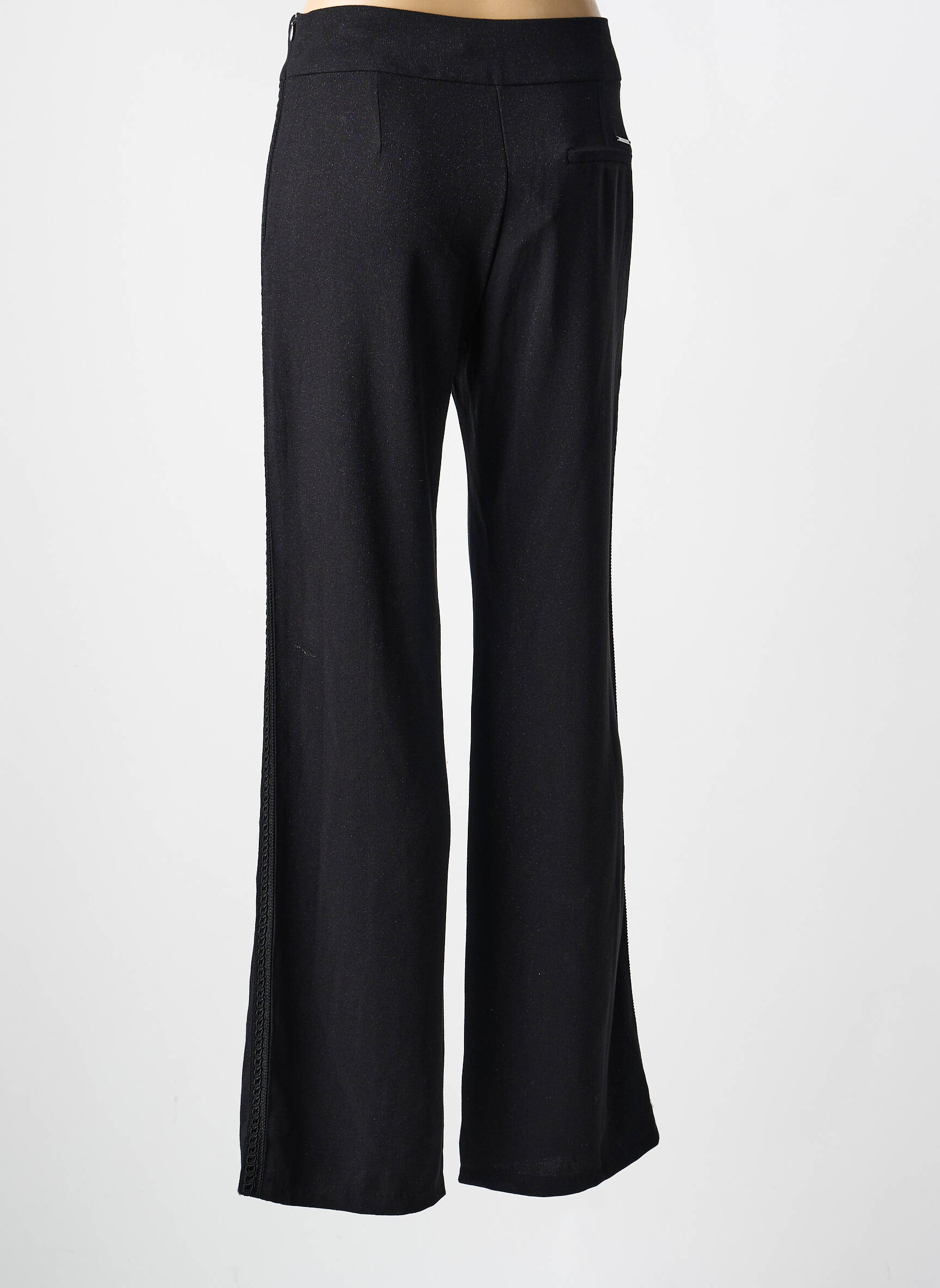 Pantalon drept mărime normală mărime normală negru VOODOO femeie