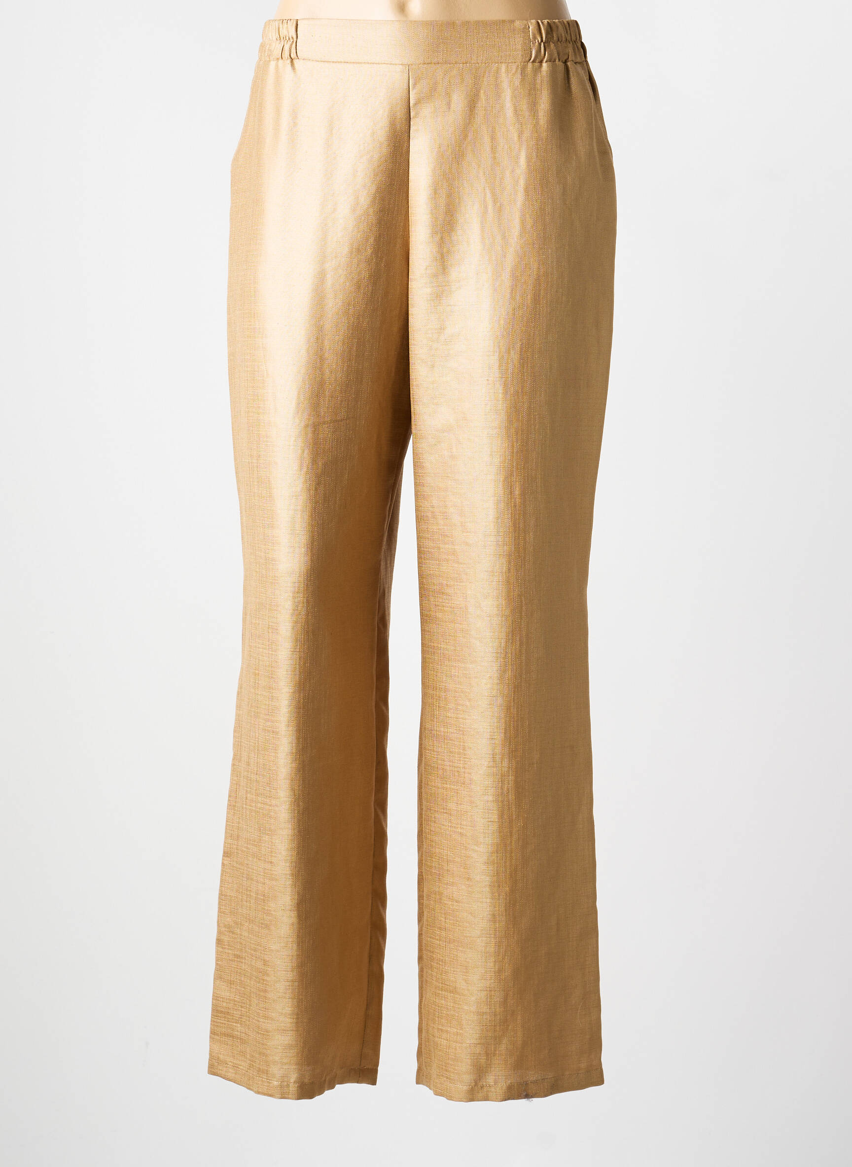 Pantalon drept elasticitate mărime normală auriu QUATTRO femeie