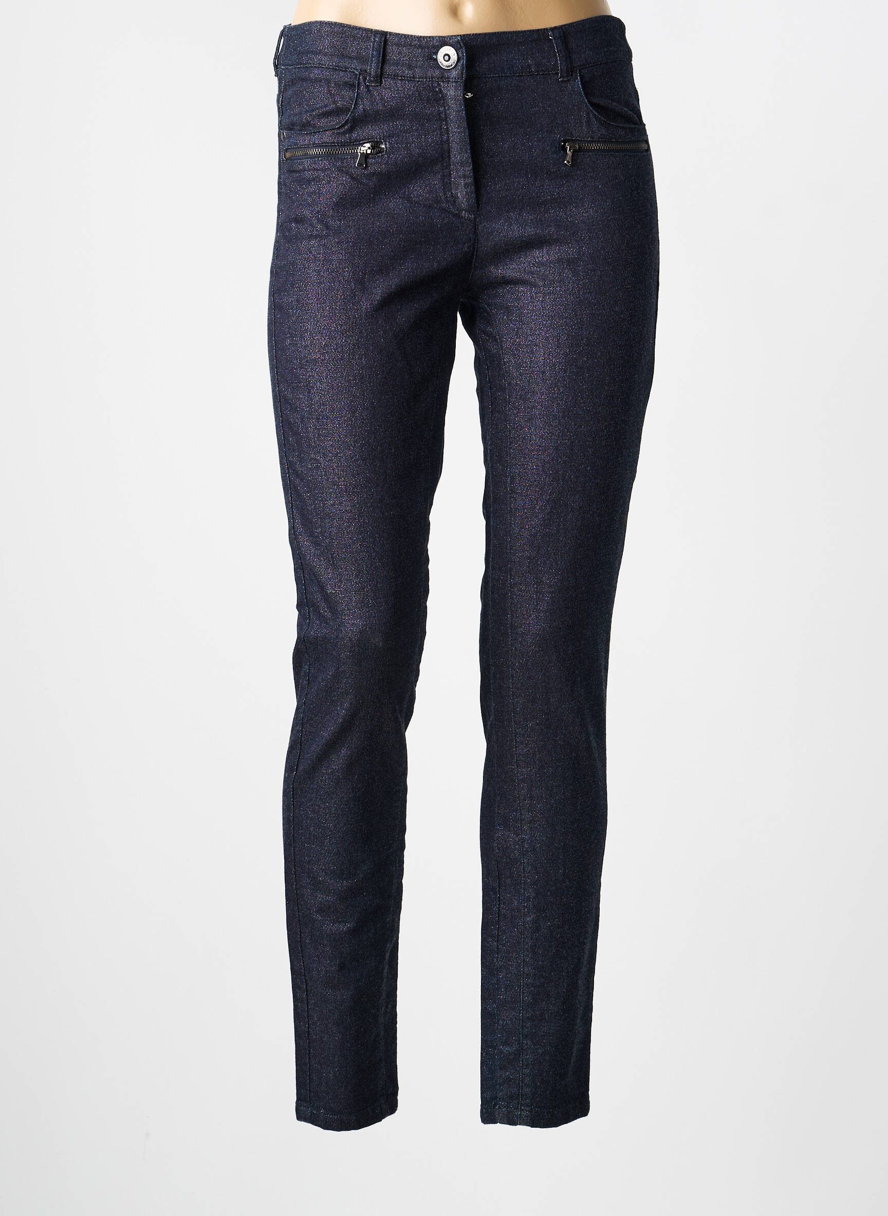 Pantalon slim elasticitate mărime normală albastru VOODOO femeie