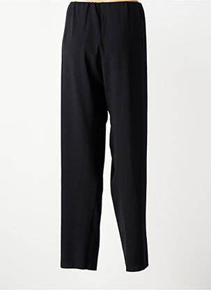 Pantalon drept țesătură crep talie înaltă negru JUMFIL femeie