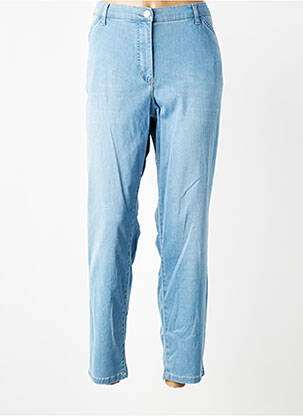 Pantalon slim țesătură poplin mărime normală albastru BETTY BARCLAY femeie