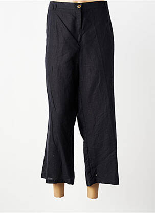 Pantalon 7/8 talie elastică mărime normală negru QUATTRO femme