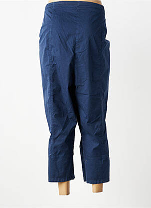 Pantalon trei sferturi talie elastică mărime normală albastru QUATTRO femeie