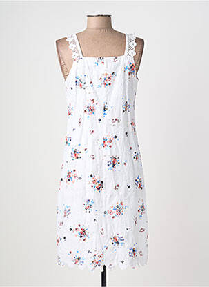 Rochie midi imprimeu floral bretele subțiri alb AURA BY FIGURE LIBRE femeie