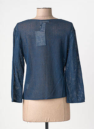 Vestă cu mâneci lungi guler rotund albastru AURA BY FIGURE LIBRE femeie