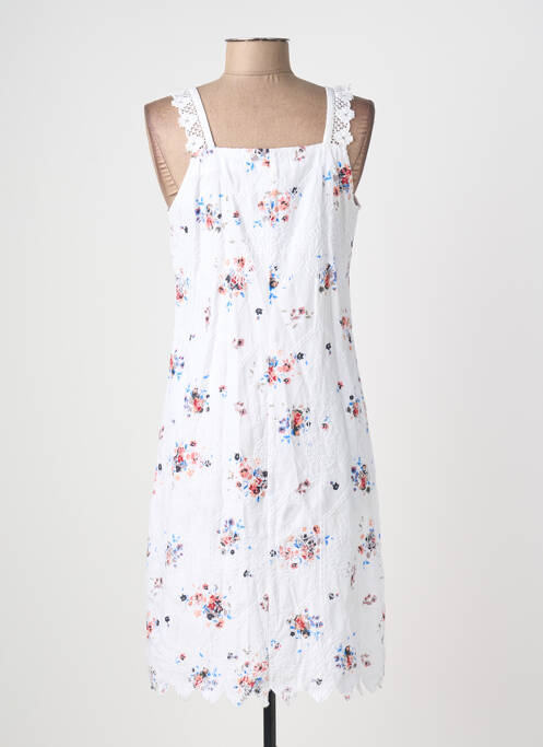 Rochie midi imprimeu floral bretele subțiri alb AURA BY FIGURE LIBRE femme