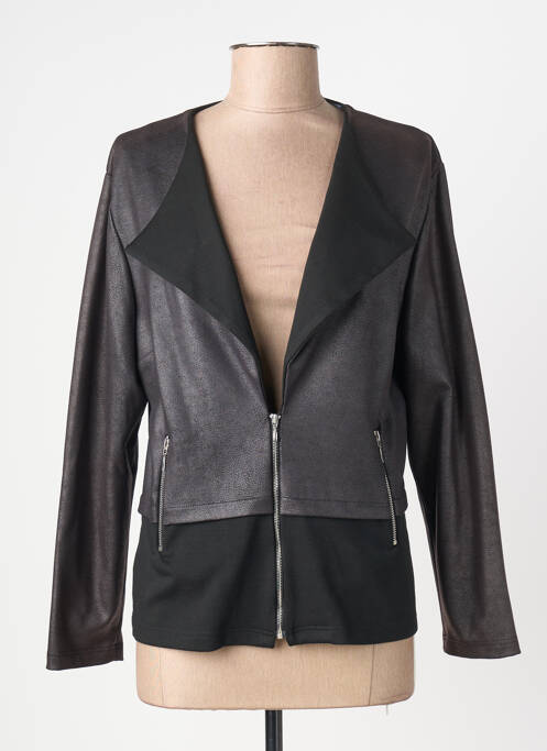 Jachete casual țesătură suedină negru QUATTRO femme