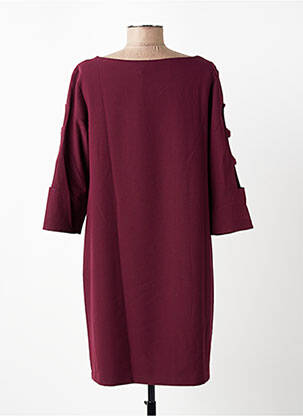 Rochie scurtă mâneci 3/4 mâneci 3/4 violet VOODOO femeie