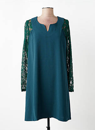 Rochie scurtă mâneci lungi mâneci lungi verde VOODOO femeie