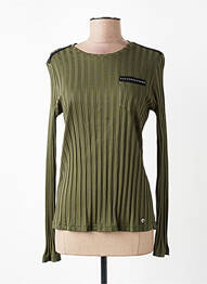 Top elasticitate mâneci lungi verde VOODOO femme