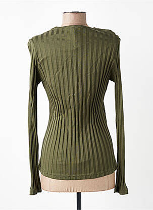 Top elasticitate mâneci lungi verde VOODOO femeie