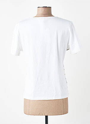 Tricou imprimeu fantezie mâneci scurte alb AURA BY FIGURE LIBRE femeie
