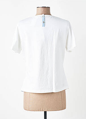 Tricou elasticitate mâneci scurte albastru AURA BY FIGURE LIBRE femeie
