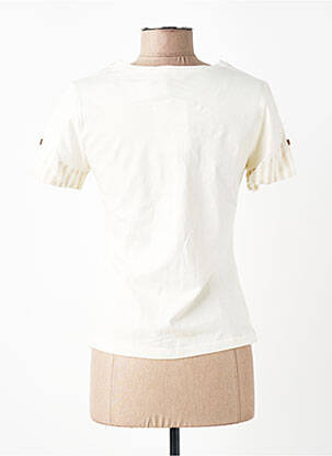 Tricou elasticitate mâneci scurte bej AURA BY FIGURE LIBRE femeie