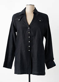 Tunică mâneci lungi guler de bluză negru QUATTRO femme