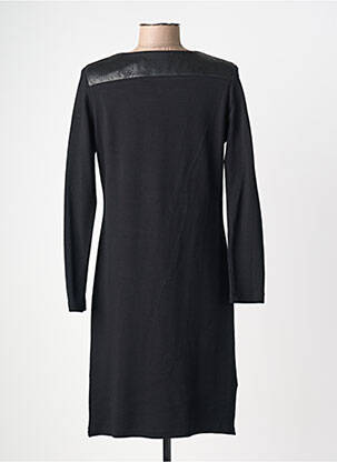 Rochie midi imprimeu fantezie mâneci lungi negru JUMFIL femeie