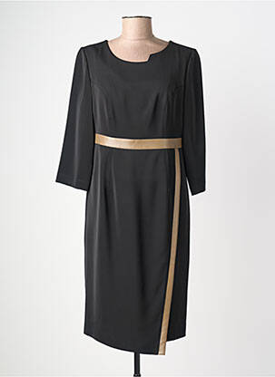 Rochie midi mâneci lungi mâneci lungi negru JUMFIL femeie