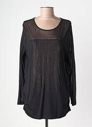 Tricou mâneci lungi mâneci lungi negru BIANCA femme