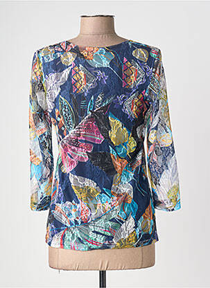 Tricou mâneci 3/4 mâneci 3/4 albastru JUMFIL femeie
