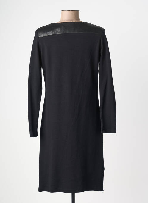 Rochie midi imprimeu fantezie mâneci lungi negru JUMFIL femme