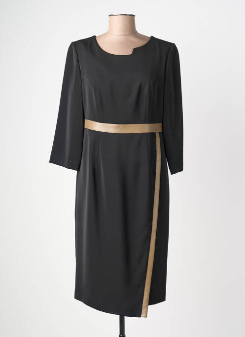 Rochie midi mâneci lungi mâneci lungi negru JUMFIL femme