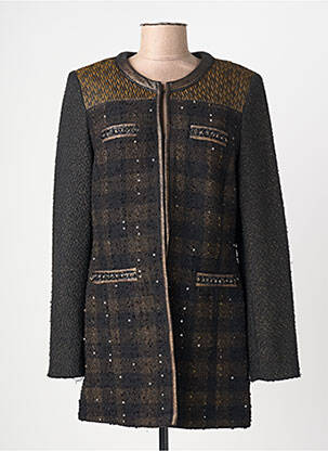 Jachete casual guler rotund negru JUMFIL femeie