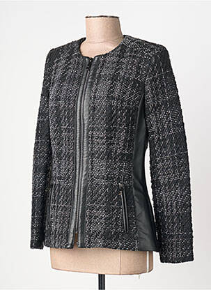 Jachete casual guler rotund negru JUMFIL femeie