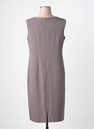 Rochie midi fără mâneci fără mâneci maro JUMFIL femeie
