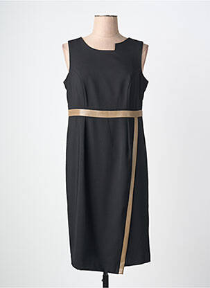 Rochie midi fără mâneci fără mâneci negru JUMFIL femeie