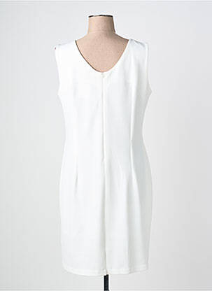 Rochie midi fără mâneci fără mâneci alb JUMFIL femeie