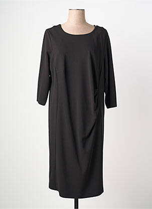 Rochie midi mâneci 3/4 mâneci 3/4 negru JUMFIL femeie