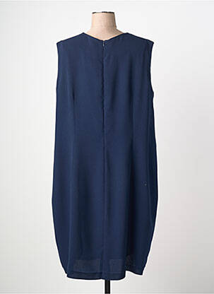 Rochie midi închidere cu fermoar la spate mâneci scurte albastru JUMFIL femeie