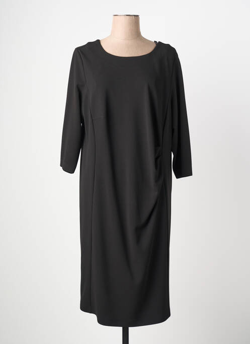 Rochie midi mâneci 3/4 mâneci 3/4 negru JUMFIL femme
