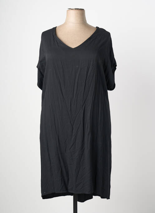 Rochie midi mâneci scurte mâneci scurte negru QUATTRO femme