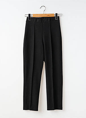 Pantalon slim talie elastică mărime normală negru JUMFIL femeie