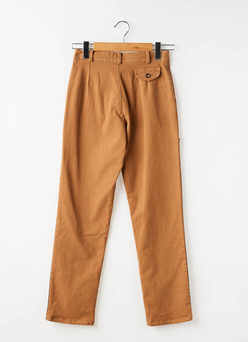 Pantalon chino țesătură poplin mărime reglabilă maro PROSTYLE fille