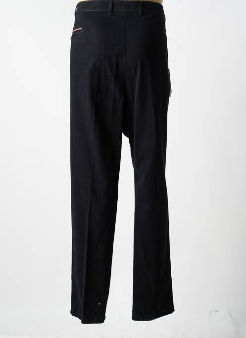 Pantalon chino țesătură poplin mărime normală negru BRUNO SAINT HILAIRE homme