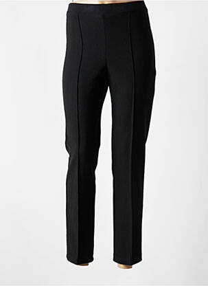 Pantalon slim talie elastică mărime normală negru JUMFIL femeie