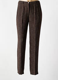 Pantalon slim talie elastică talie înaltă maro JUMFIL femme