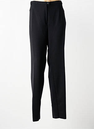 Pantalon drept talie elastică negru CHRISTIAN MARRY femeie