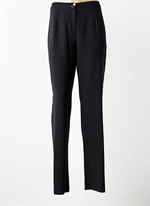 Pantalon slim talie elastică mărime normală negru JUMFIL femeie