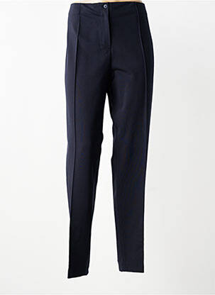Pantalon slim talie elastică mărime normală albastru JUMFIL femeie