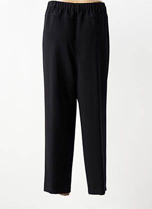 Pantalon drept închidere cu fermoar sub clapetă cu nasturi negru JUMFIL femeie