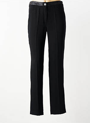 Pantalon drept țesătură poplin mărime normală negru JUMFIL femeie