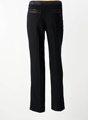 Pantalon drept țesătură poplin mărime normală negru JUMFIL femeie
