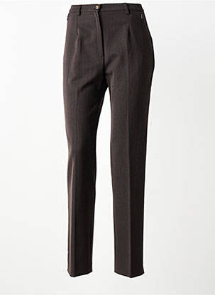 Pantalon slim talie înaltă talie înaltă maro JUMFIL femeie