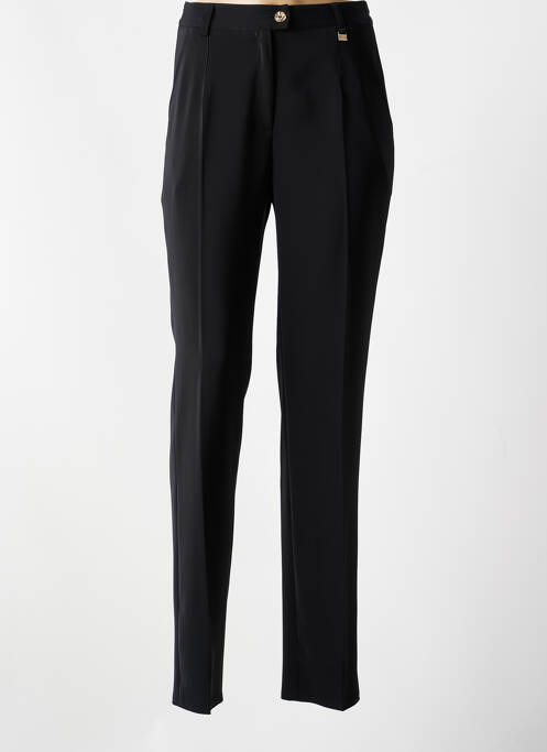Pantalon slim talie elastică talie înaltă negru JUMFIL femme